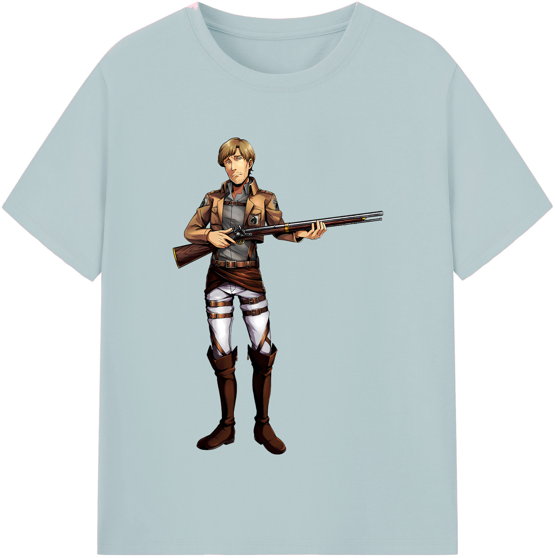 （画像用） 進撃の巨人 Attack on Titan 綿100％半袖Tシャツ（フロントプリント）